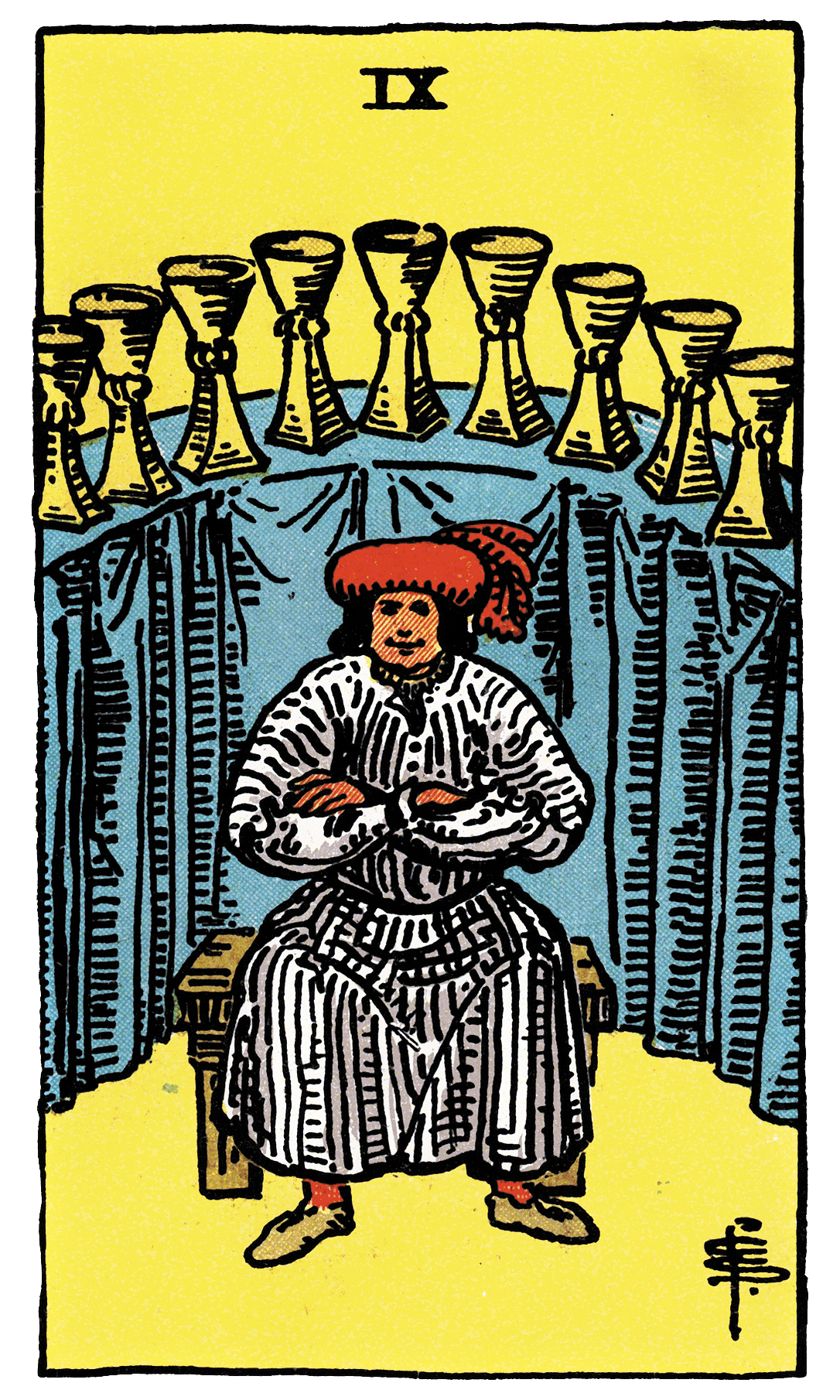 Nine of Cups tarot card