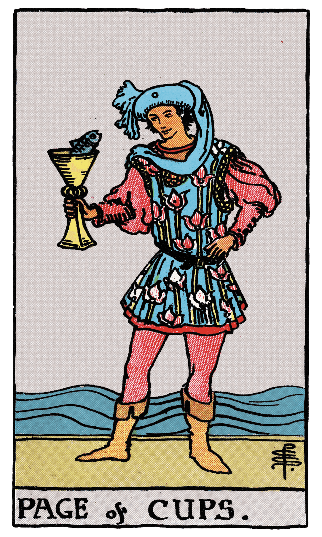 Page of Cups tarot card