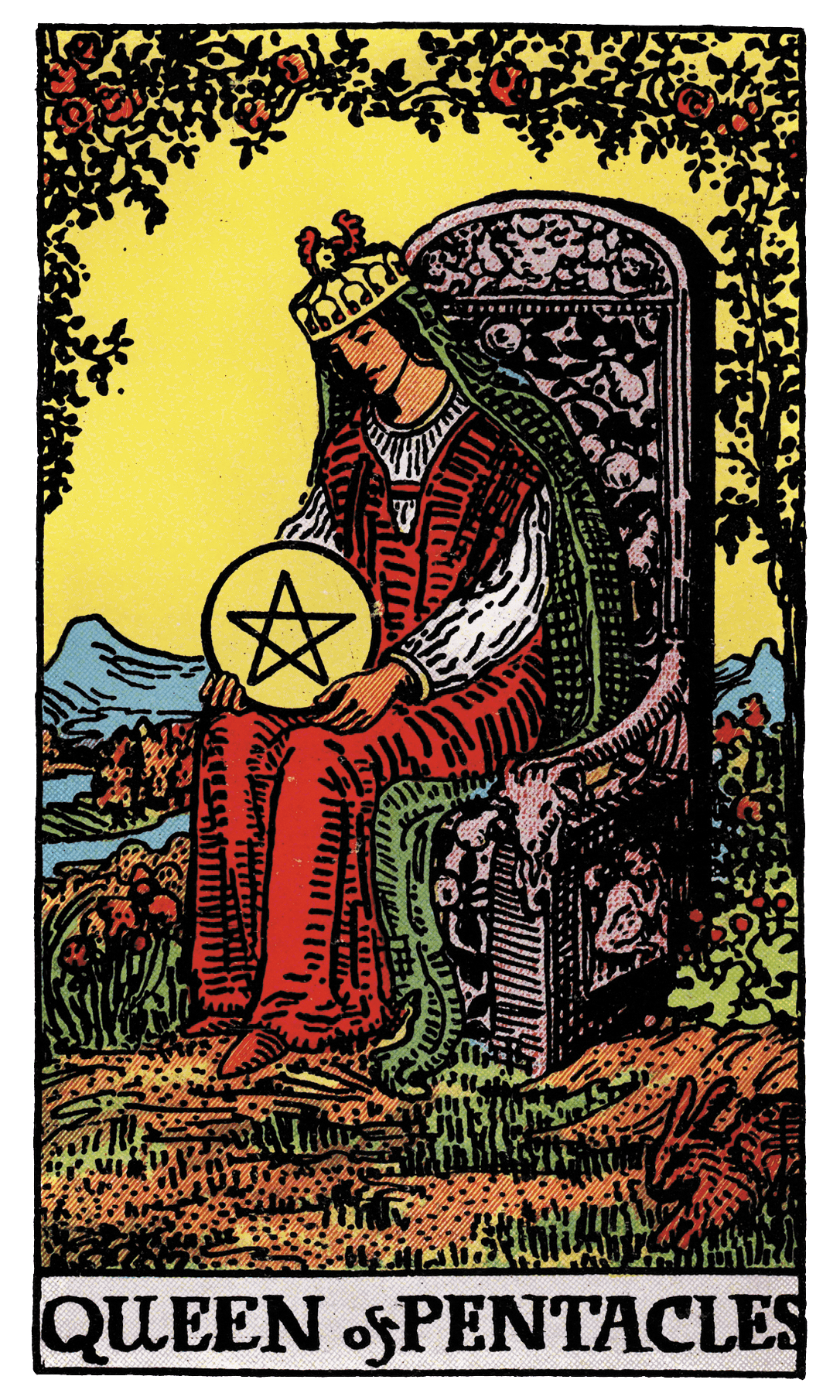Queen of Pentacles tarot card