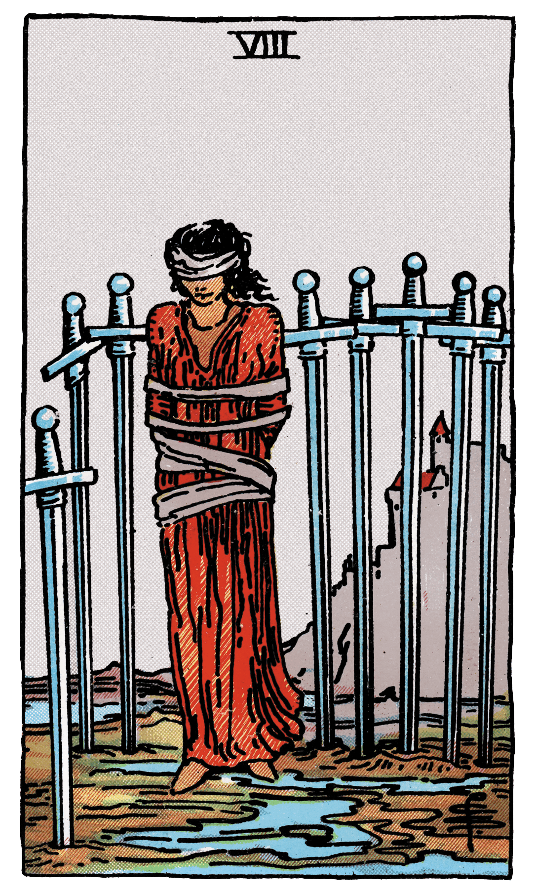 Eight of Swords tarot card