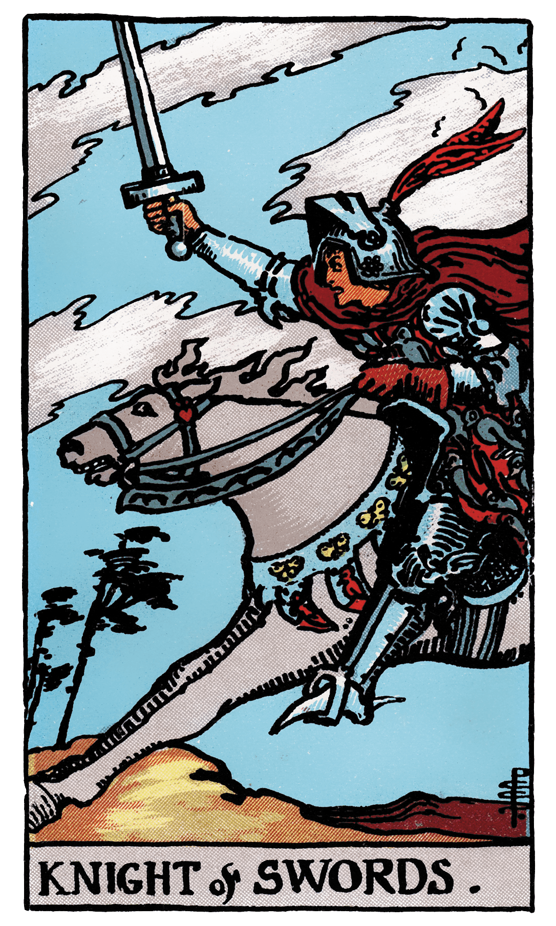 Knight of Swords tarot card