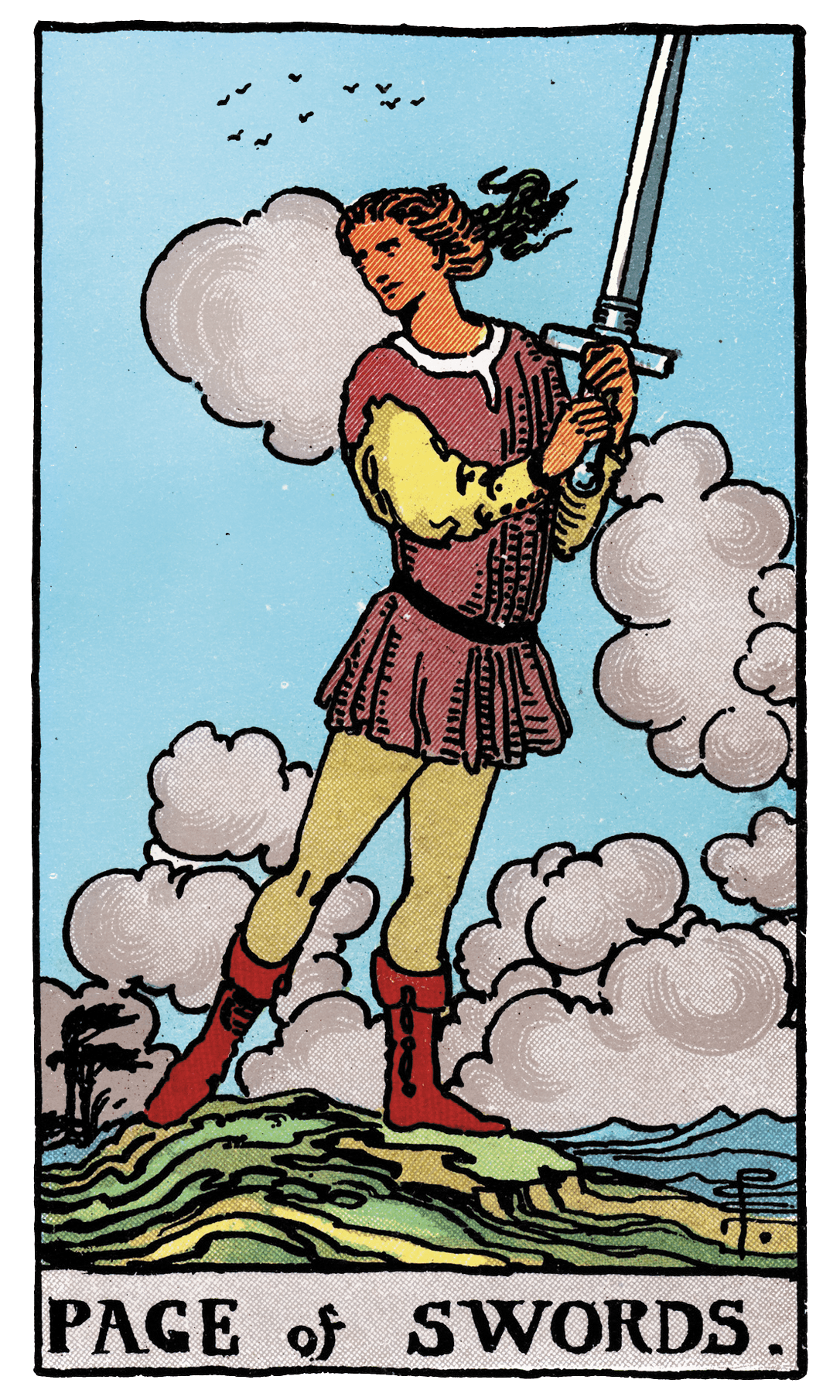 Page of Swords tarot card