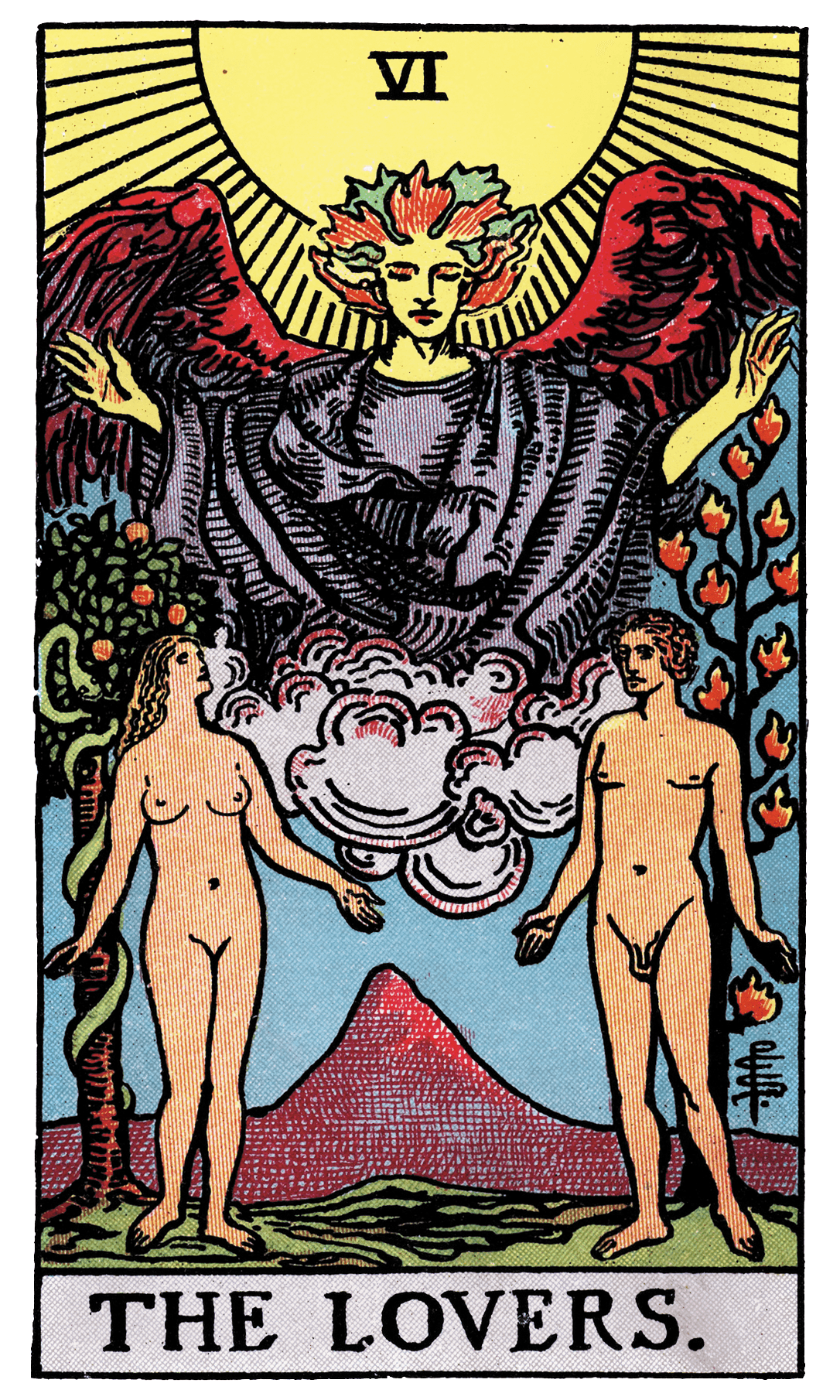The Lovers tarot card