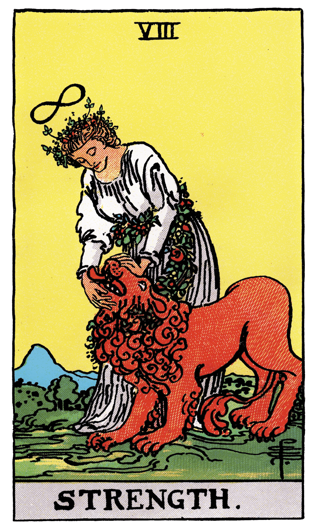 Strength tarot card