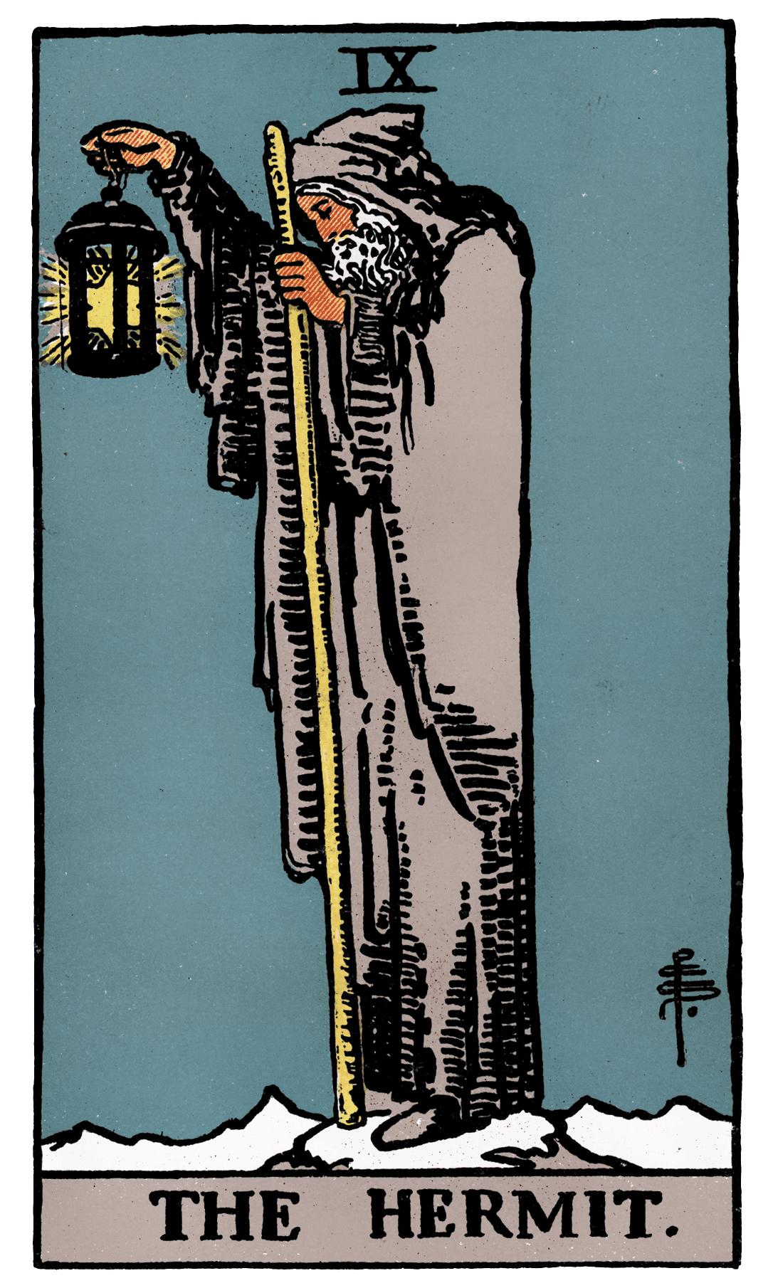 The Hermit tarot card