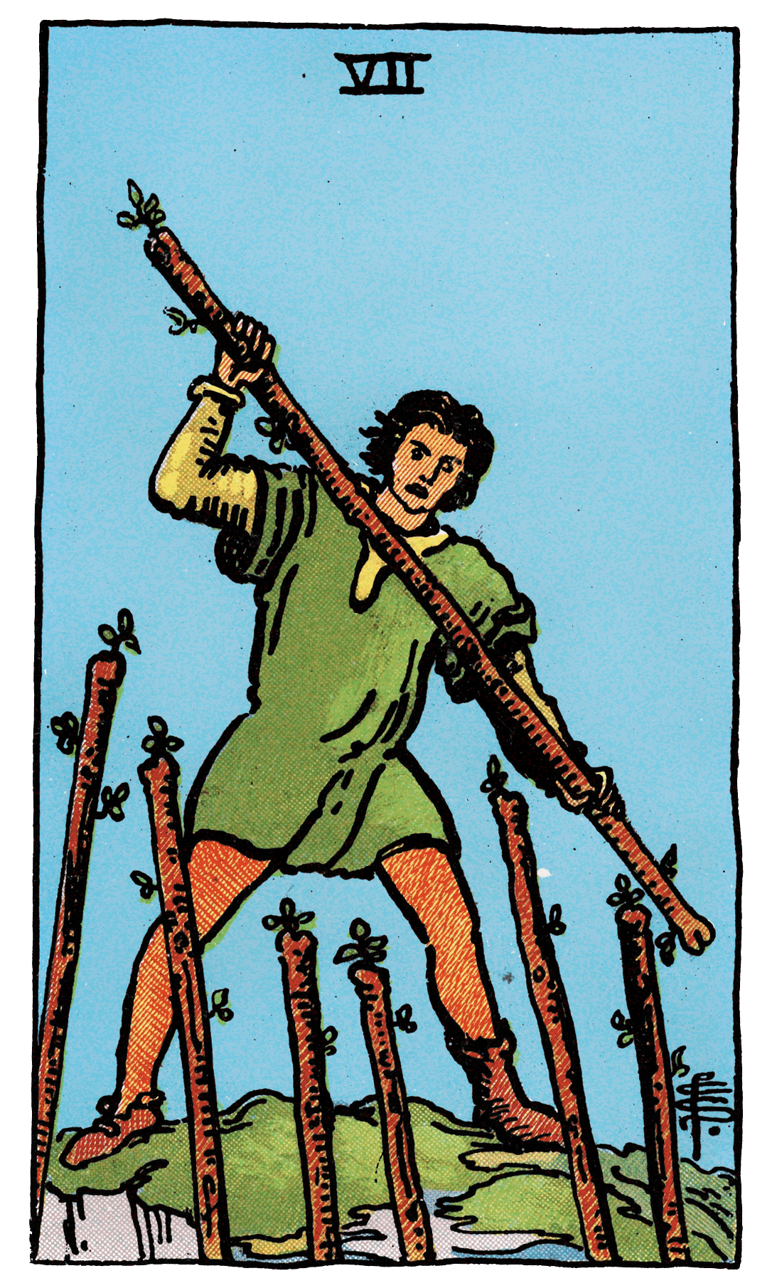 Seven of Wands tarot card