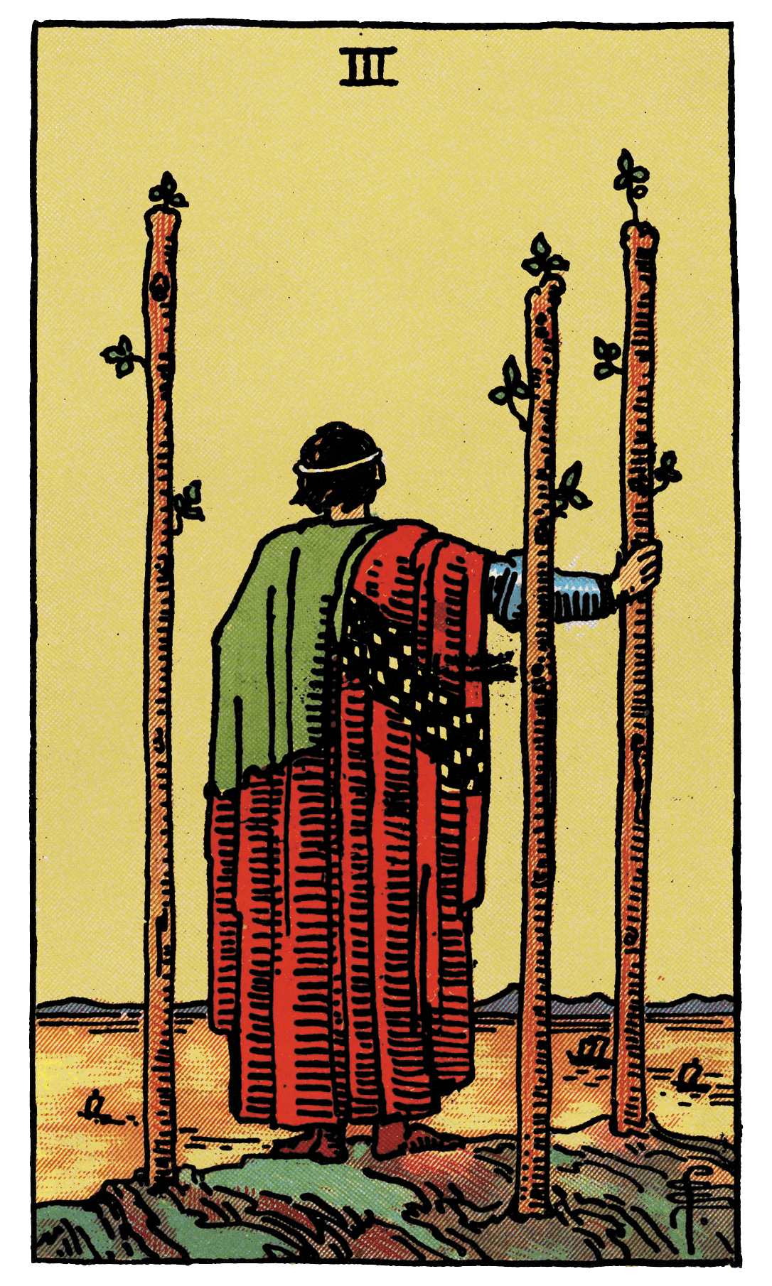 Three of Wands tarot card